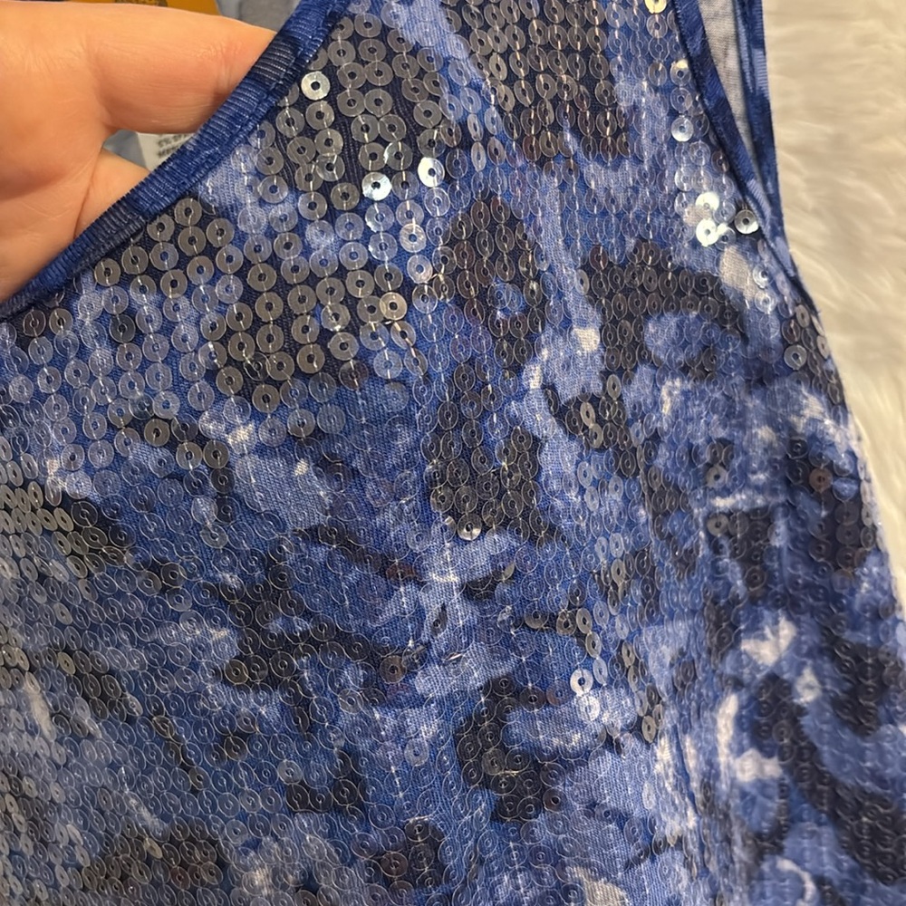 Ruby Rd. Sequined Tank Top size Small - Picture 3 of 5